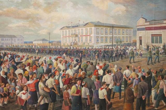 Попов П. В. Проводы мобилизованных в 1941 году. 1943 Попов П. В. Проводы мобилизованных в 1941 году. 1943